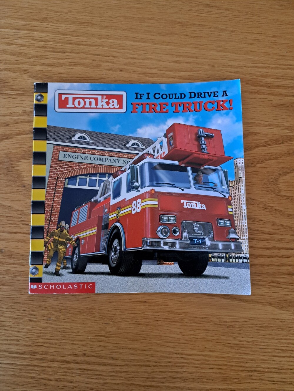 Tonka Red Fire Truck Picture Book with Blue Sky Cover